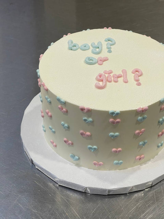 Gender reveal cake