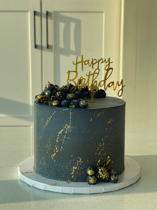 Blueberry gold cake