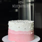 Shimmering pearl cake