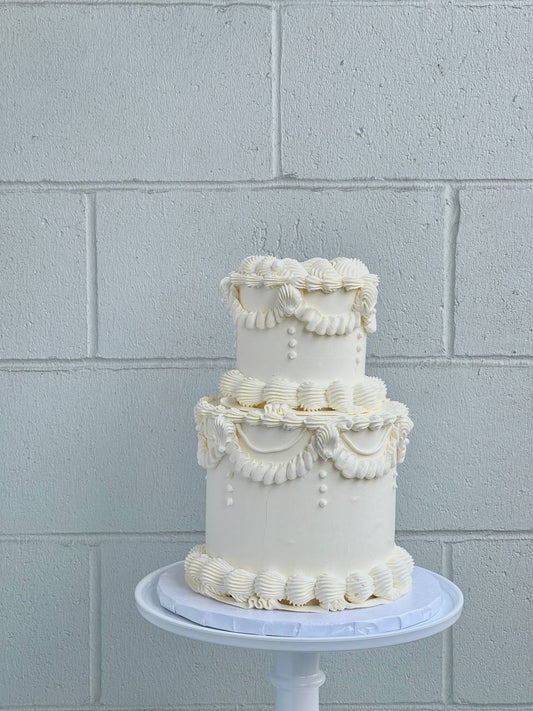Vintage two tier cake