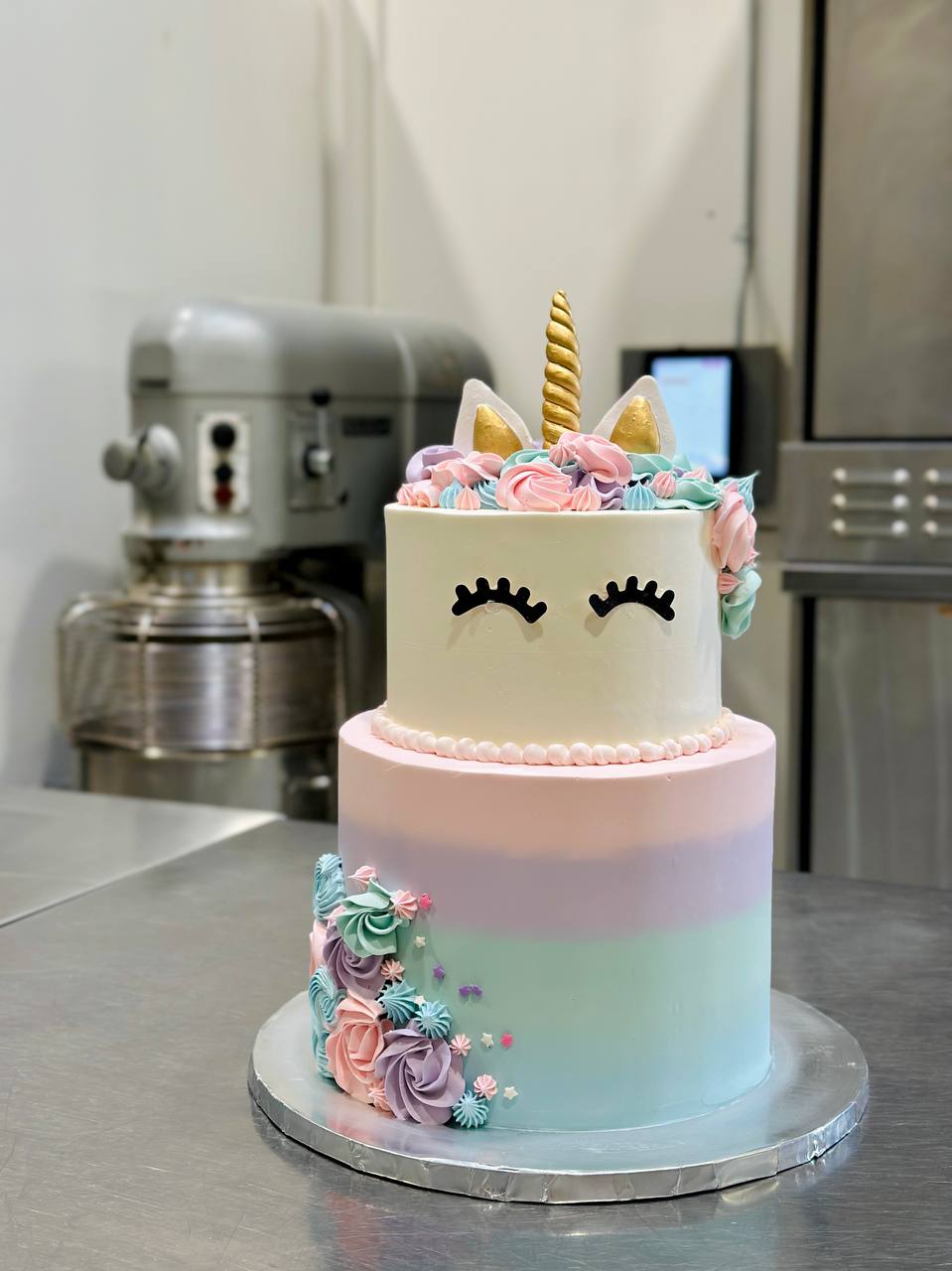 Unicorn two tier cake