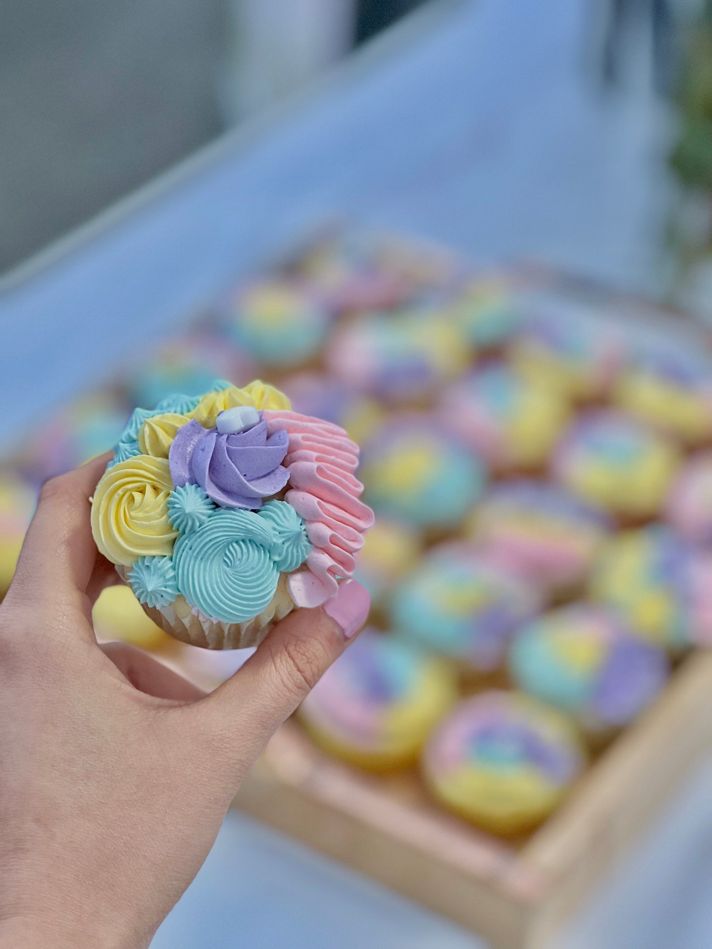 Surprise Cupcake with Filling - Gender Reveal