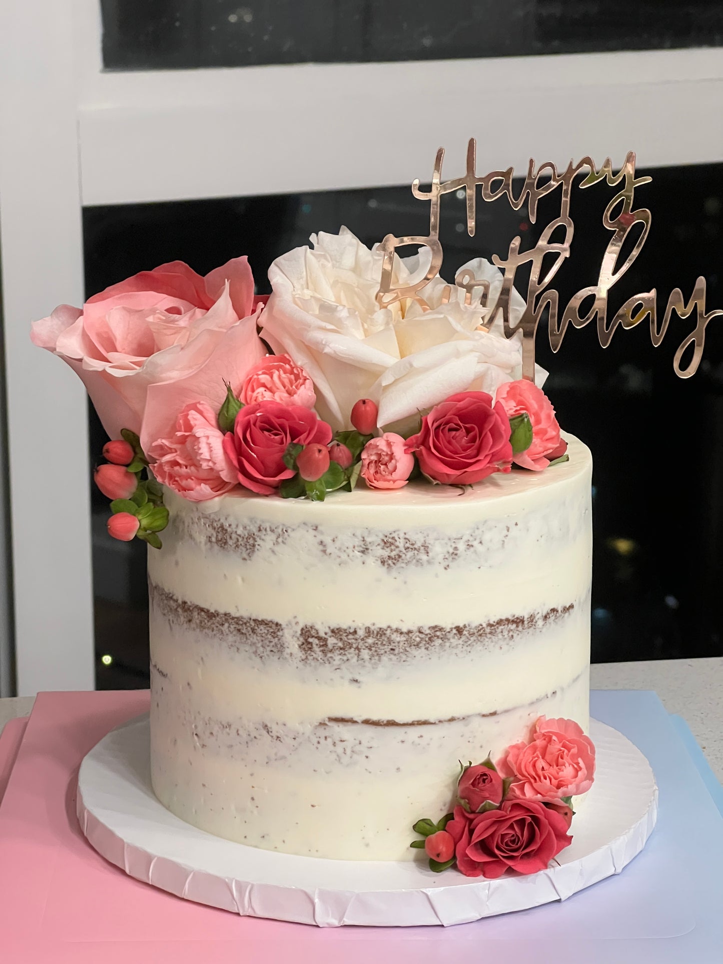 Naked Cake + Pick your own flowers